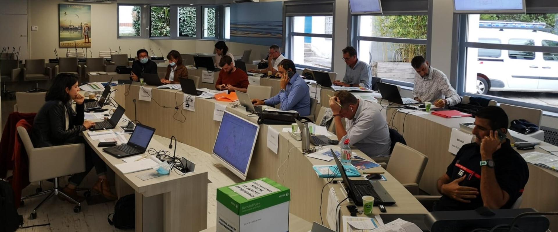 Exercice SAFFIR - salle d'animation